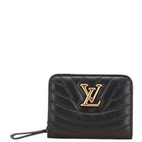 Louis Vuitton New Wave Gypt Compact Wallet Bifold M63789 Black Leather Women's LOUIS VUITTON
