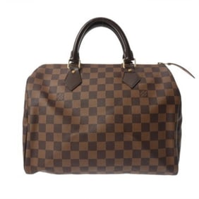 LOUIS VUITTON Damier Speedy 30 (Old Model) Brown N41531 Men's/Women's Canvas Handbag, A Rank,