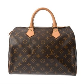 LOUIS VUITTON Louis Vuitton Monogram Speedy 30 (Old Model) Brown M41526 Women's Canvas Handbag AB