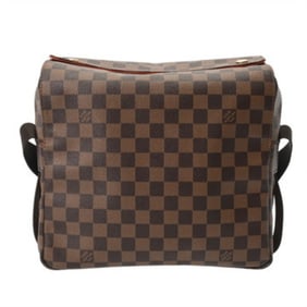 LOUIS VUITTON Damier Naviglio Brown N45255 Men's/Women's Canvas Shoulder Bag, AB Rank, Pre-owned,