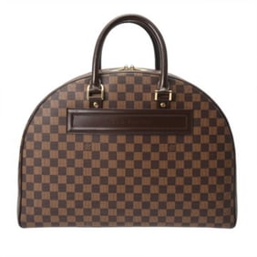 LOUIS VUITTON Damier Nolita Brown N41455 Men's/Women's Canvas Handbag, AB Rank, Pre-owned, Ginzo