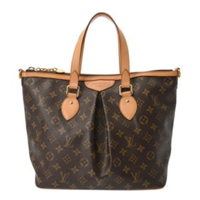 LOUIS VUITTON Monogram Palermo PM 2-Way Brown M40145 Women's Canvas Handbag, Condition: AB,