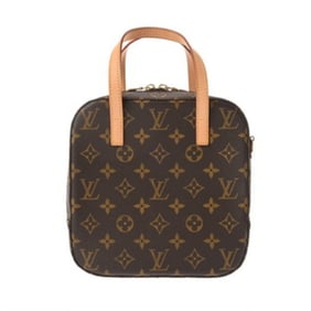 LOUIS VUITTON Monogram Spontini 2-Way Brown M47500 Women's Canvas Handbag, A-Rank, Pre-Owned, Ginzo