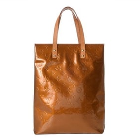 LOUIS VUITTON Monogram Vernis Reed MM Bronze M91143 Women's Handbag, Condition: B, Pre-owned, Ginzo