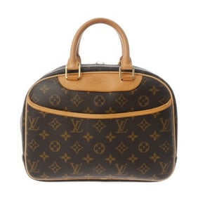 LOUIS VUITTON Monogram Trouville Brown M42228 Women's Canvas Handbag, AB Grade, Pre-owned, Ginzo