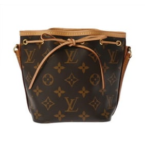 LOUIS VUITTON Monogram Nano Noe 2-Way Brown M81266 Women's Canvas Shoulder Bag, A-Rank, Pre-Owned,