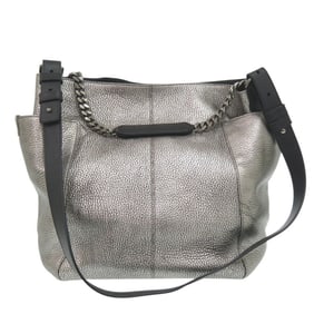 Jimmy Choo Leather Silver Shoulder Bag 0639 JIMMY CHOO