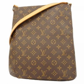 Louis Vuitton Monogram Musette Shoulder Bag M51256 Brown Women's