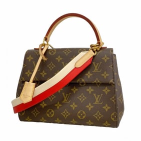 Louis Vuitton Monogram Cluny BB Handbag M43792 Brown 2-Way Bag for Women