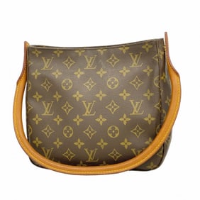 Louis Vuitton Monogram Looping MM Shoulder Bag M51146 Brown Women's