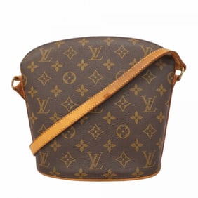 Louis Vuitton Monogram Drouot Shoulder Bag M51290 Brown Women's