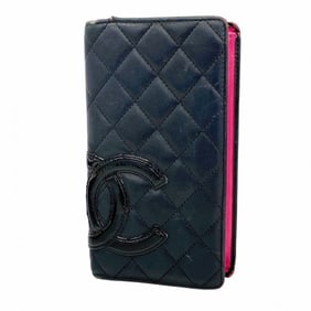 Chanel Cambon Long Wallet in Black Lambskin for Women