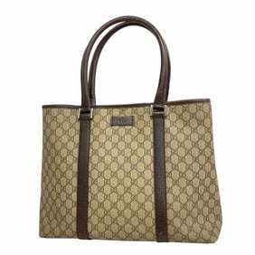 Gucci GG Supreme Tote Bag 114288 Brown Women's