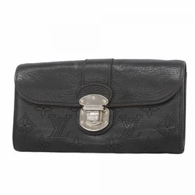 Louis Vuitton Mahina Portefeuille Iris Long Wallet M58163 Noir Women's