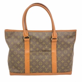 Louis Vuitton Monogram Sac Weekend PM Tote Bag M42425 Brown Men's