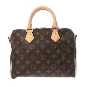 LOUIS VUITTON Monogram Speedy Bandouliere 25 Brown M46977 Men's and Women's Canvas Handbag Brand New