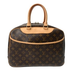 LOUIS VUITTON Monogram Deauville Brown M47270 Women's Canvas Handbag