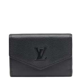 Louis Vuitton Portefeuille Rock Mini Tri-fold Compact Wallet M68787 Noir Black Leather Women's LOUIS