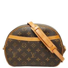 Louis Vuitton Monogram Blois Crossbody Shoulder Bag M51221 Brown Leather Women's LOUIS VUITTON