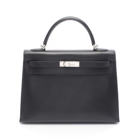 Hermes Kelly 32 handbag, Couchvel, women's, black