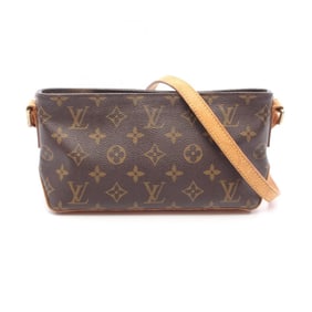 Louis Vuitton Trotter Monogram Shoulder Bag, Coated Canvas and Leather, Women's, Brown, M51240