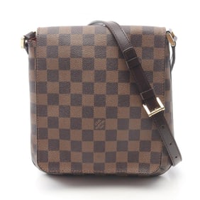 Louis Vuitton Musette Salsa Long Strap Damier Ebene Shoulder Bag, Coated Canvas and Leather, Brown,