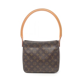 Louis Vuitton Looping MM Monogram Shoulder Bag, Coated Canvas and Leather, Brown, Women's, M51146