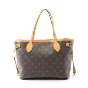 Louis Vuitton Neverfull PM Monogram Tote Bag, Coated Canvas and Leather, Women's, Brown, M40155