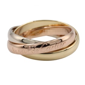 Cartier Trinity Ring, 18K Yellow Gold, White Pink Women's, Silver, 40078983