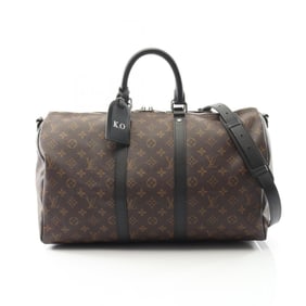 Louis Vuitton Keepall Bandouliere 45 Monogram Macassar Boston Bag, Coated Canvas and Leather, Men's,