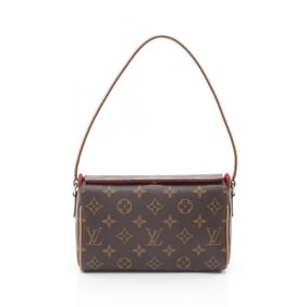 Louis Vuitton Recital Monogram Handbag, Coated Canvas and Leather, Women's, Brown, M51900