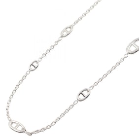 Hermes Hermès Chaine d'Ancre Farandole Long Necklace, 925 Sterling Silver, Women's
