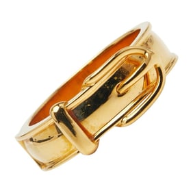 Hermès Boucle Serie Belt Motif Scarf Ring Gold Plated Women's HERMES