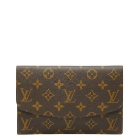 Louis Vuitton Monogram Pochette Lava 20 Second Bag Pouch M51935 Brown Leather Women's LOUIS VUITTON