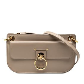 Chloé Chloe Tess Shoulder Bag in Greige Leather for Women