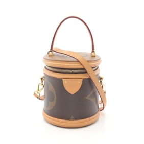 Louis Vuitton Cannes Handbag, Monogram Giant, Coated Canvas and Leather, Women's, Brown Multicolor,