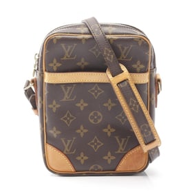 Louis Vuitton Danube Shoulder Bag, Coated Canvas and Leather, Monogram, Women's, Brown, M45266