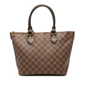 Louis Vuitton Damier Saleya PM Handbag N51183 Brown Leather Women's LOUIS VUITTON