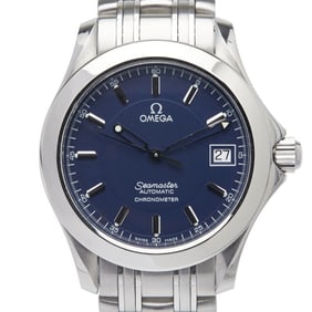 OMEGA Seamaster 120 Jacques Mayol 2001 Watch 2507.80 Automatic Navy Dial Stainless Steel Men's