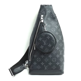 LOUIS VUITTON Louis Vuitton Duo Sling Bag, Taigarama, Black, M30936 IC, Men's