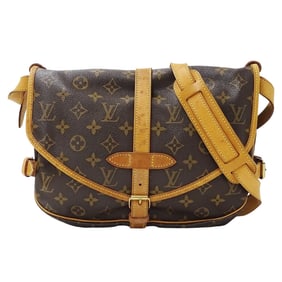 Louis Vuitton Monogram Saumur 30 Shoulder Bag, M42256, Brown, Women's, Crossbody
