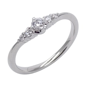 Star Jewelry STAR JEWELRY Women's Diamond Ring, PT950 Platinum, D0.16 (H-SI), Size 10.5, 1XR0429