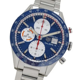 TAG Heuer Carrera CV201AR-1 BA0715 Men's Watch, Caliber 16 Chronograph Automatic, Stainless Steel,