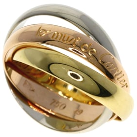 Cartier Trinity #49 Ring, 18K Yellow Gold/18KWG/18KPG, Women's