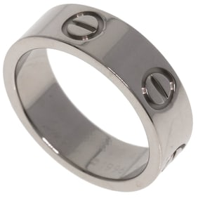 Cartier Love Ring #49 18K White Gold Women's