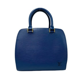 LOUIS VUITTON Vintage Pont Neuf Epi Leather Handbag/Mini Boston Bag in Toledo Blue 486-2