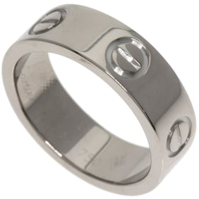 Cartier Love Ring #49 18K White Gold Women's