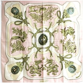 Hermès Scarf/Muffler Carré 90 TSUBAS (Sword-like Tsuba) HERMES Women's