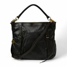 RABEANCO Editor's Bag with Strap, Soft Leather, 183971