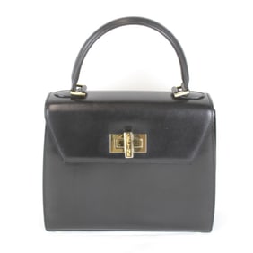 CELINE Celine handbag leather black women's